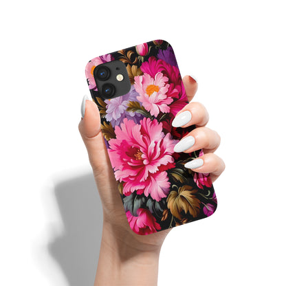 Pink Peonies Flowers iPhone Case