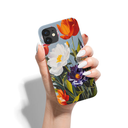 Retro Flower Painting iPhone Case