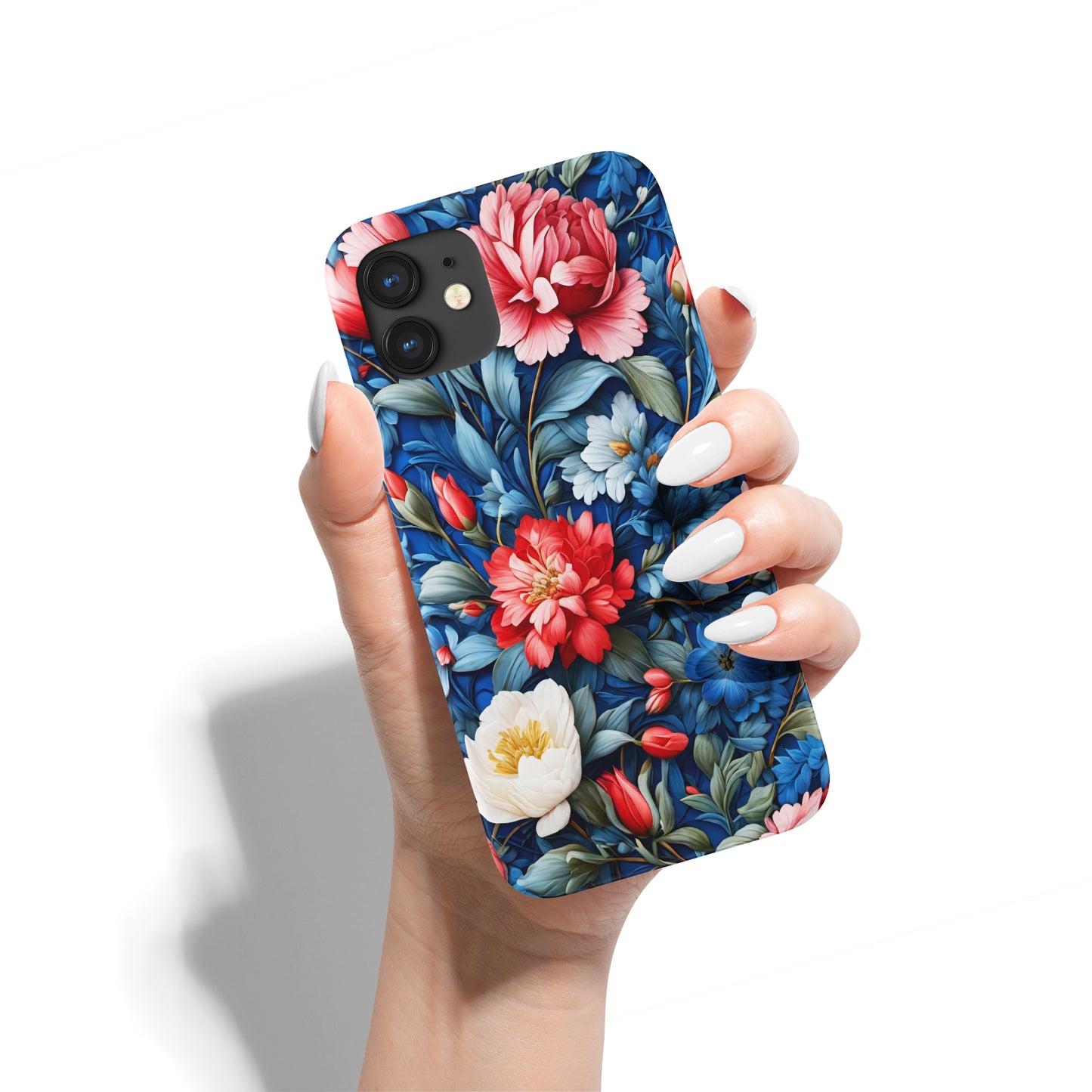 W. Morris Blue Floral iPhone Case