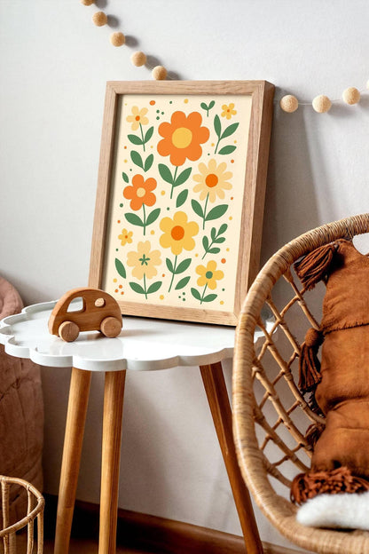 Neutral Cozy Flower Art Print