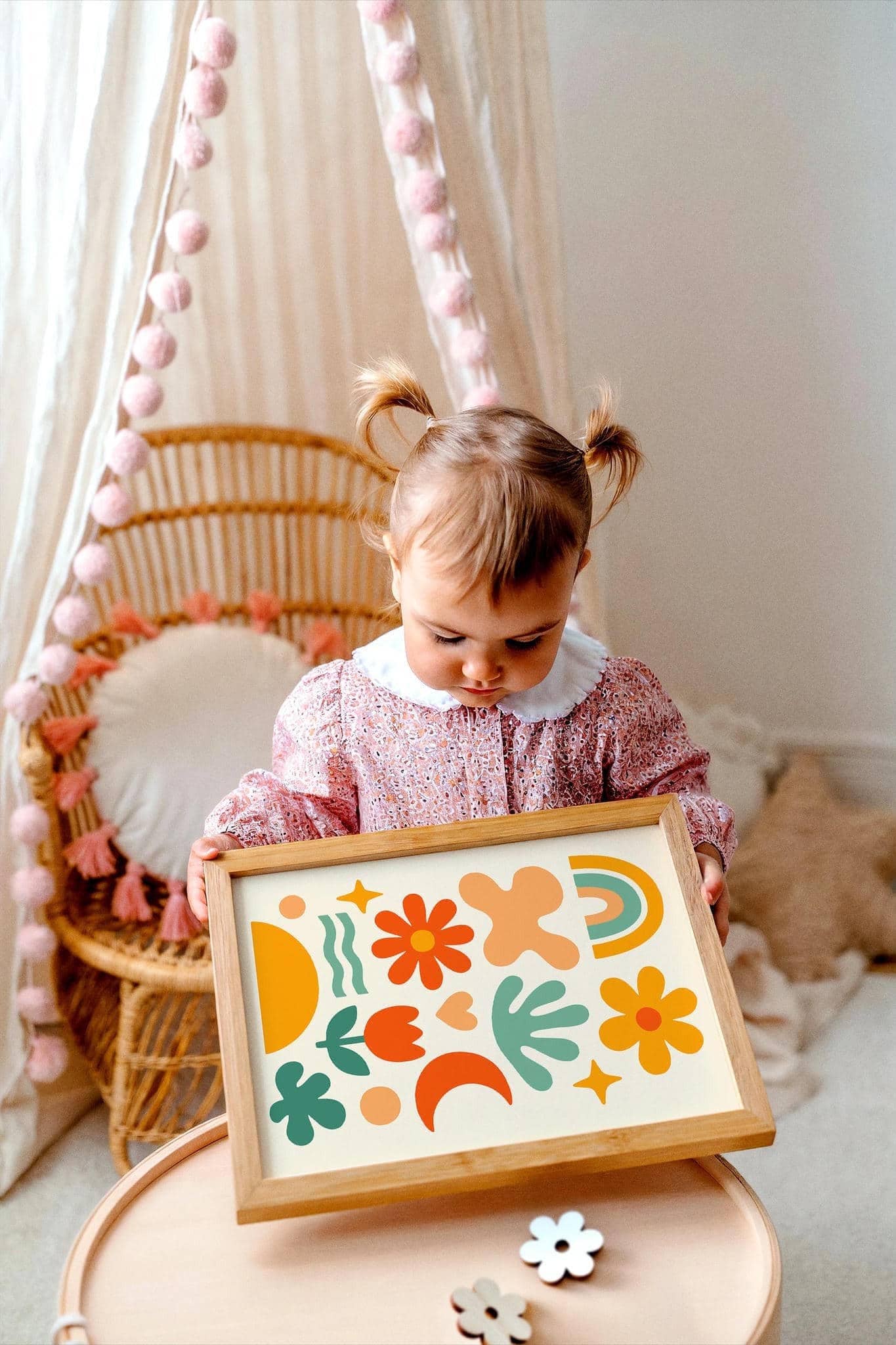 Mid-Century Nursery Art – Abstract Kids Decor