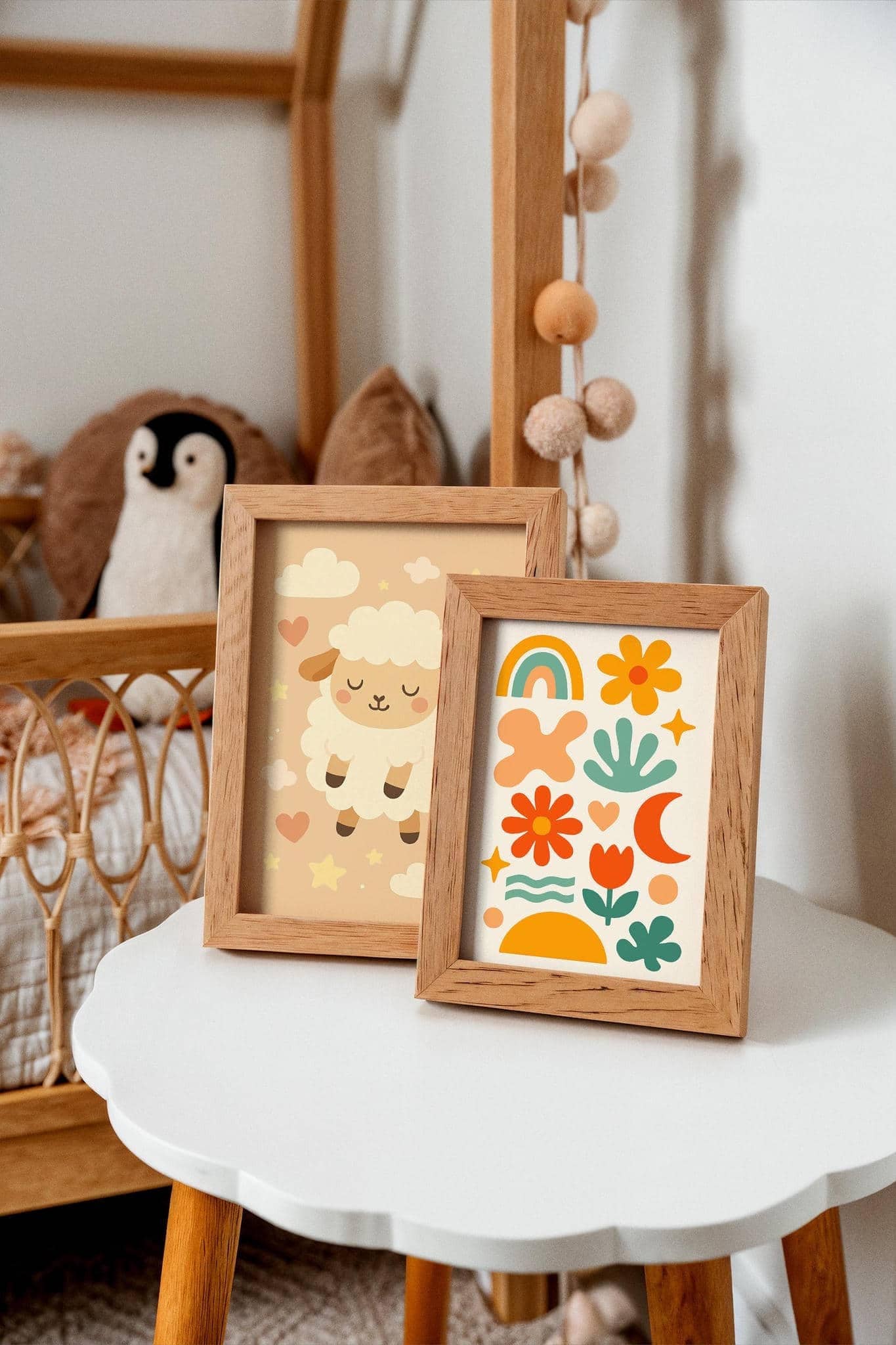 Mid-Century Nursery Art – Abstract Kids Decor