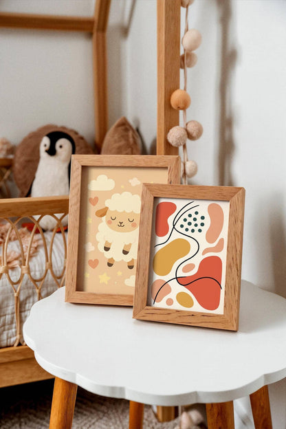 Liquid Shapes Art Print – Playful Abstract Kids Decor