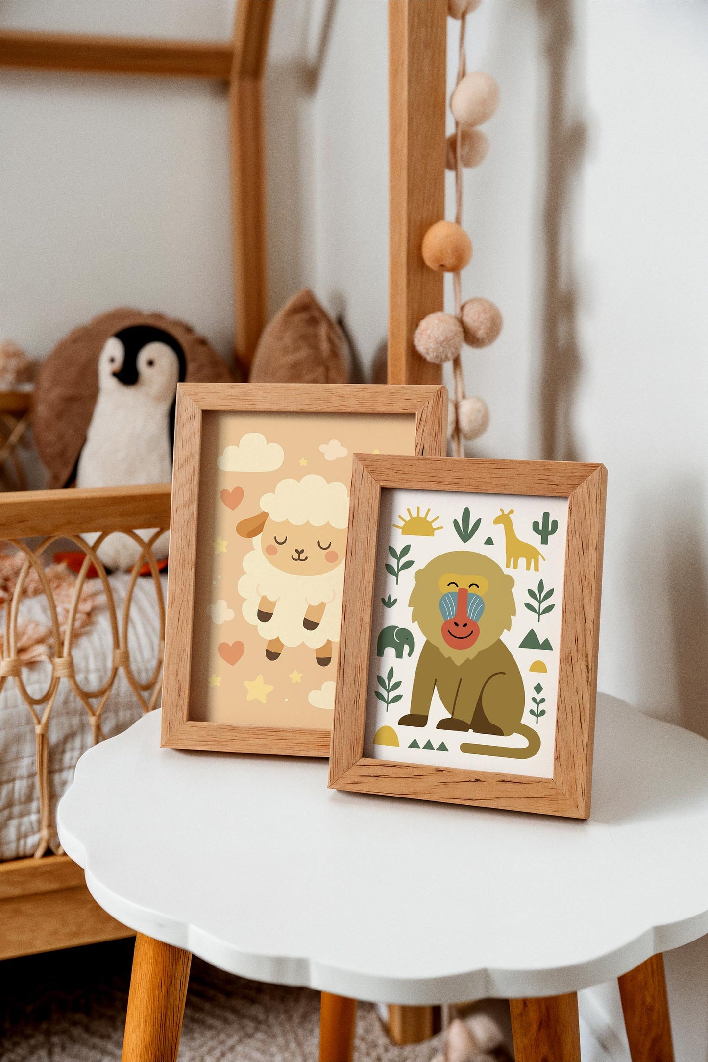 Mandrill Portrait Poster – Jungle Wildlife Wall Art