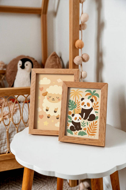 Panda Family In The Jungle Poster