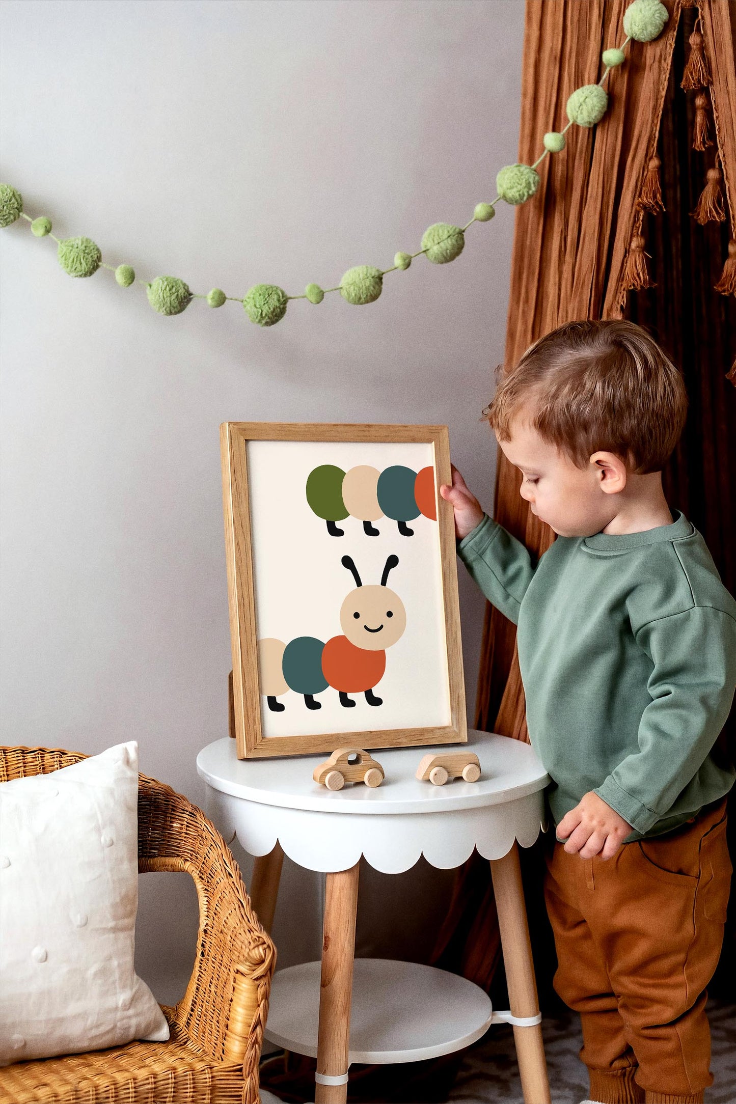 Cute Caterpillar Poster - Nursery Wall Art