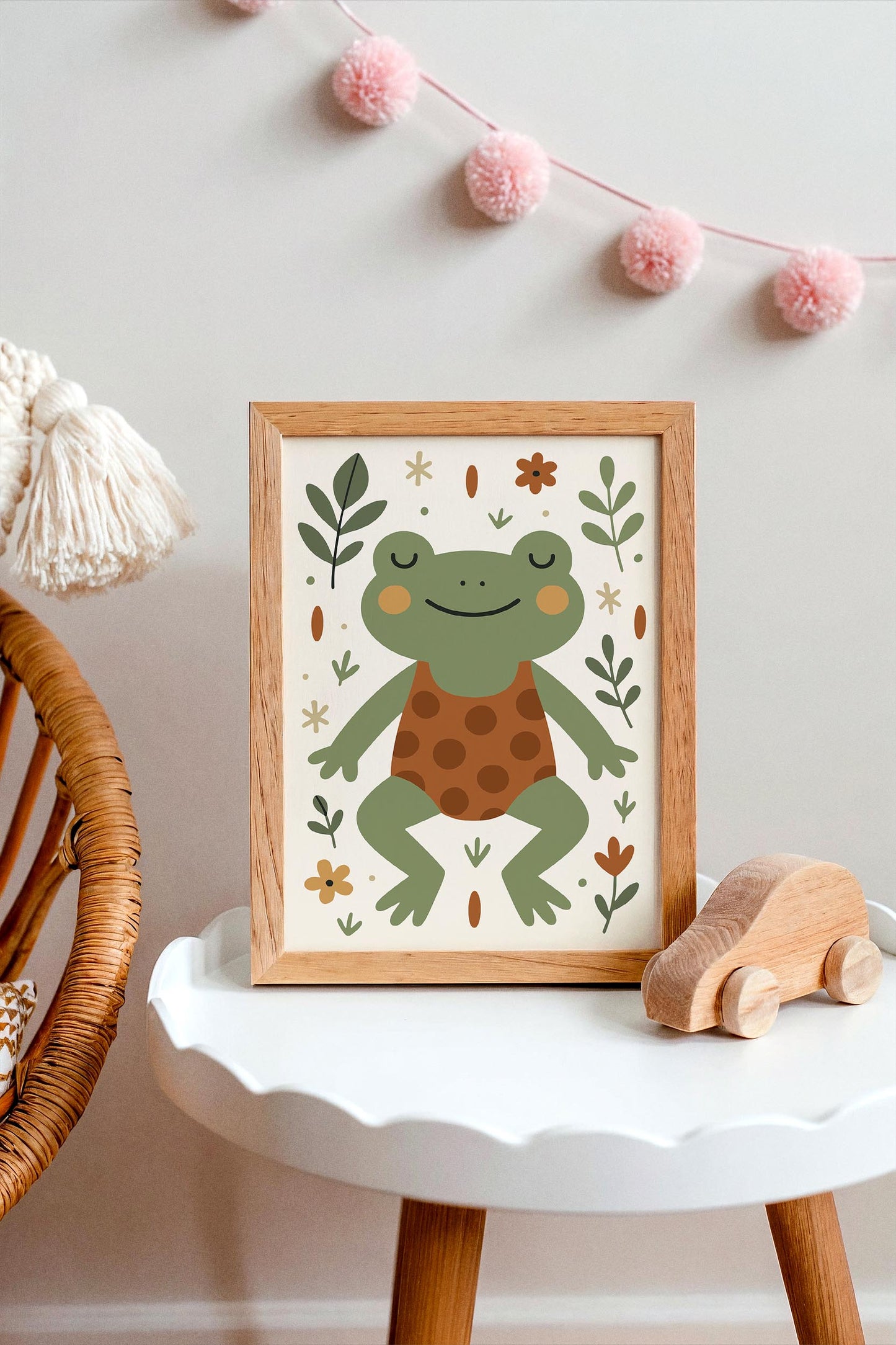 Cute Frog Print -  Kids Wall Art