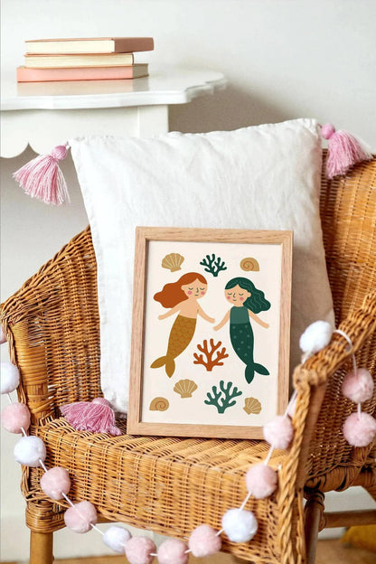 Two Little Mermaids Poster