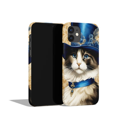 Dressed Up Cat Portrait iPhone Case