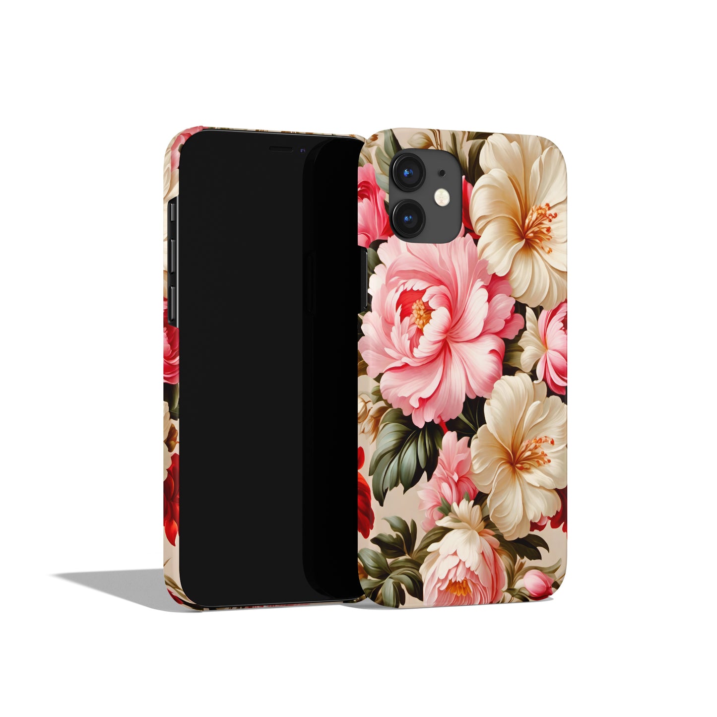 Luxury Floral Beige iPhone Case