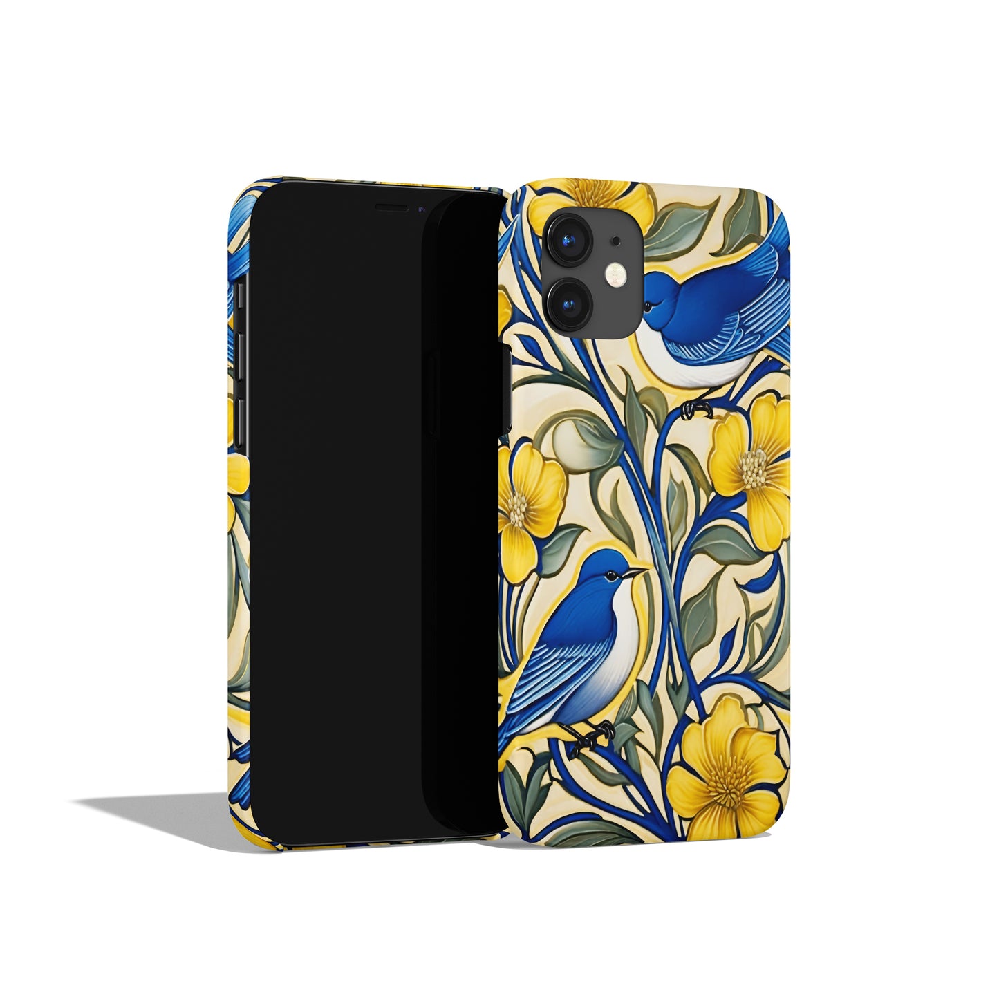 Blue and Yellow Nature iPhone Case