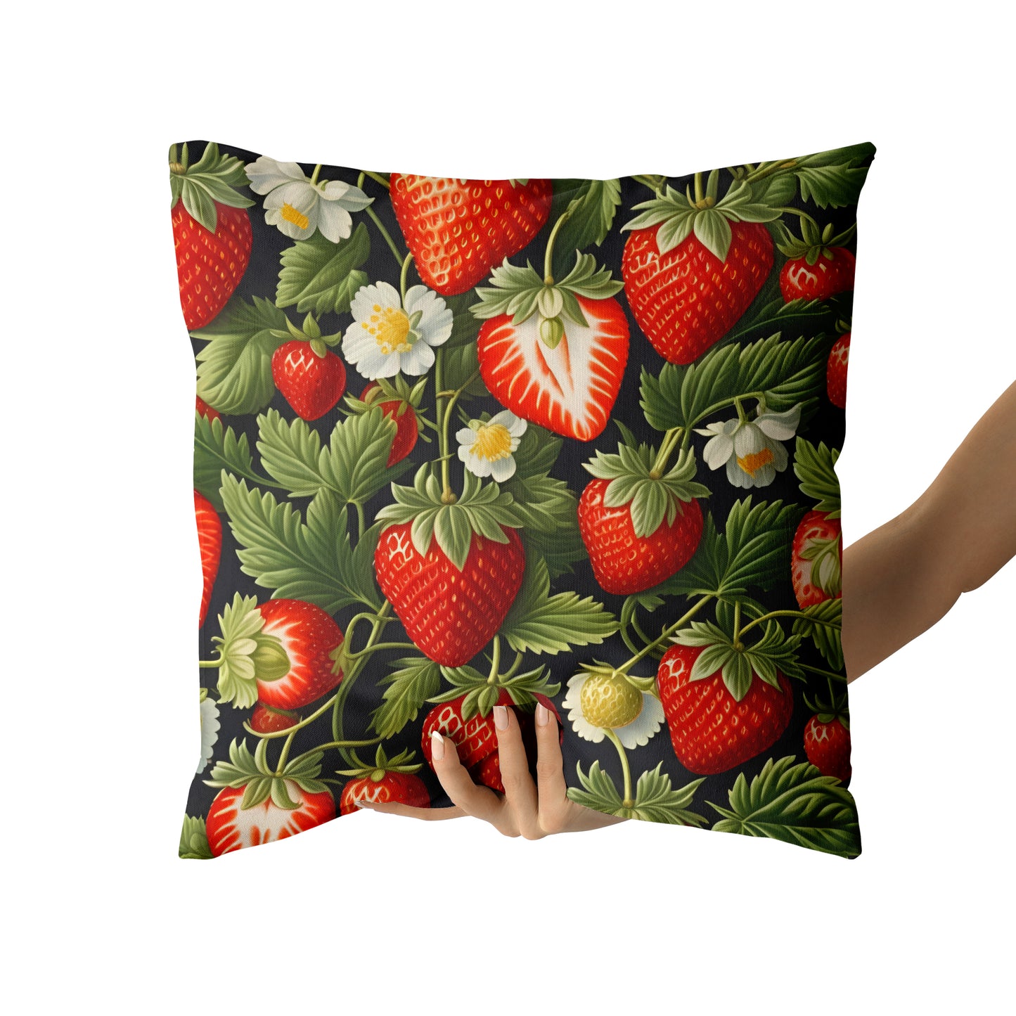 William Morris Strawberries Pillow – Kitchen Decor