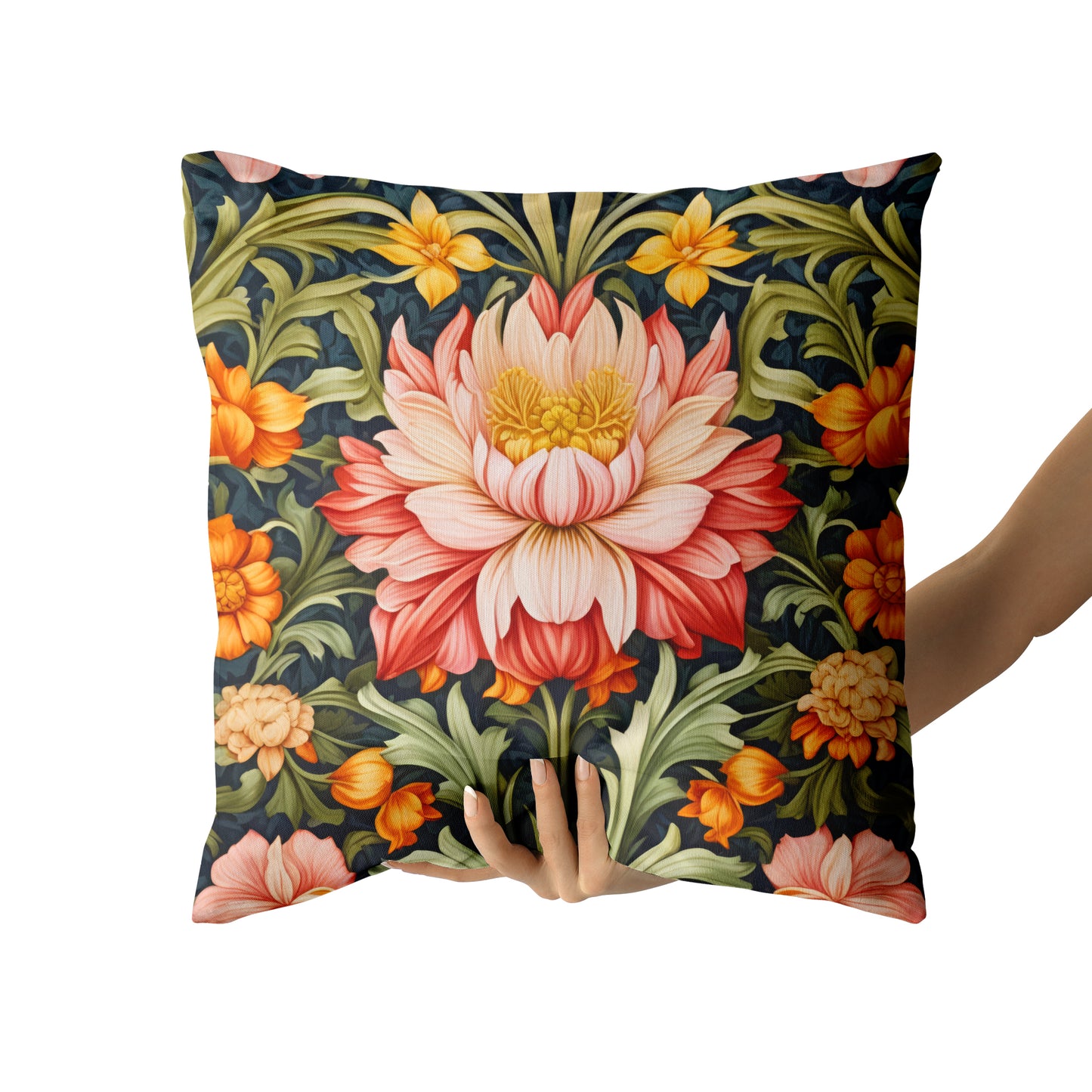 William Morris Throw Pillow – Elegant Floral Design