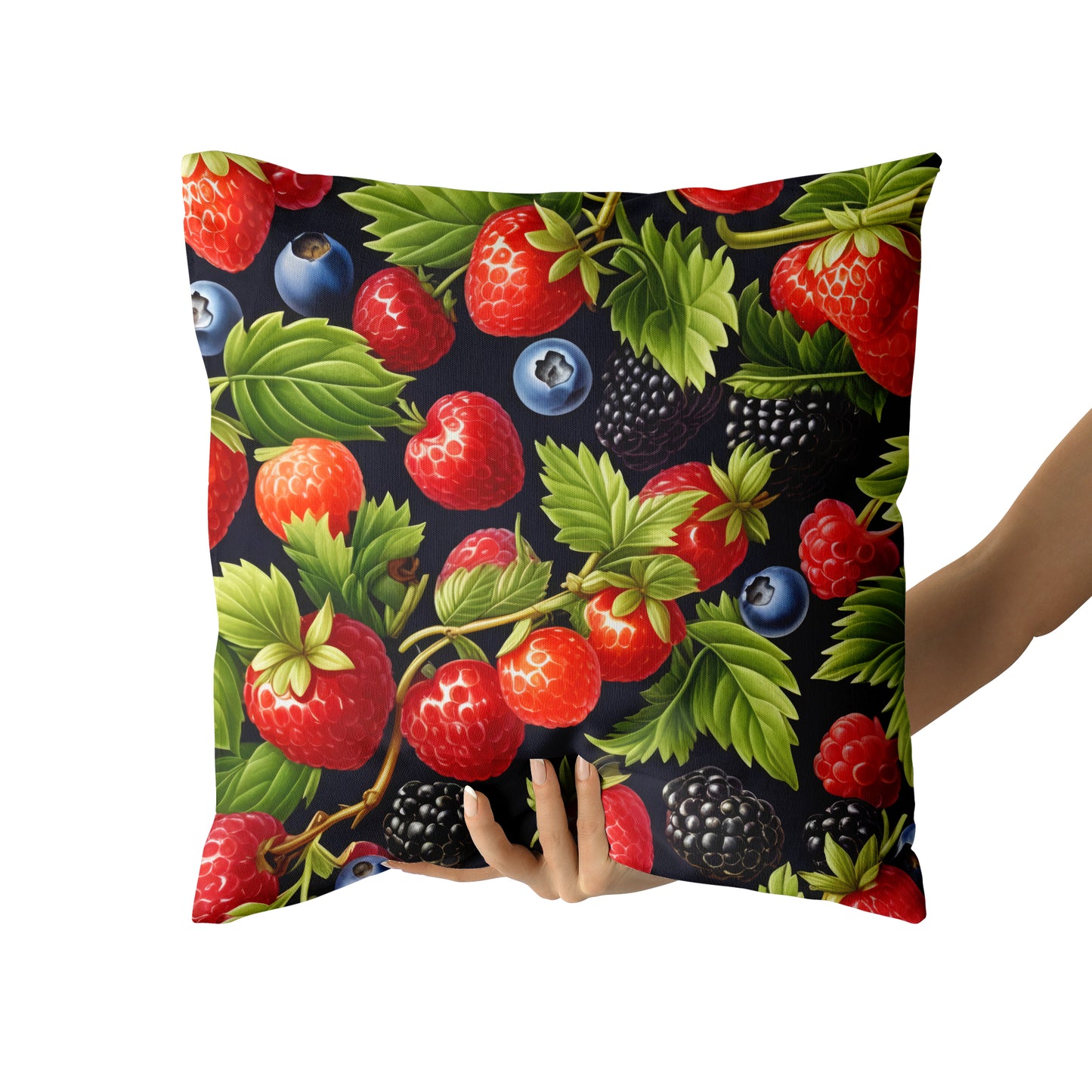 Fruit Garden Victorian Throw Pillow