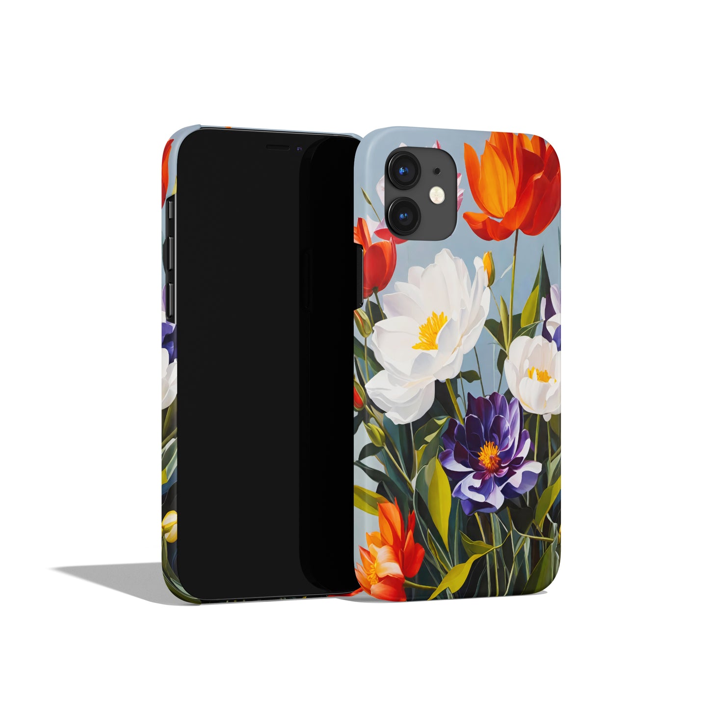 Retro Flower Painting iPhone Case