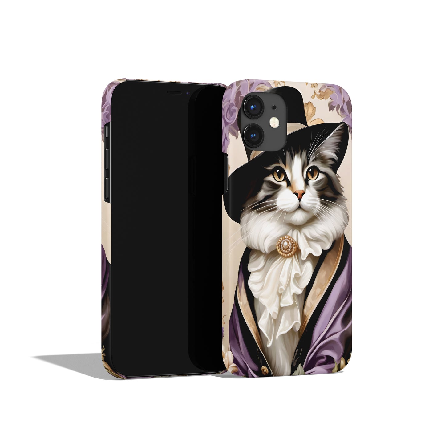 Dressed Up Victorian Cat iPhone Case