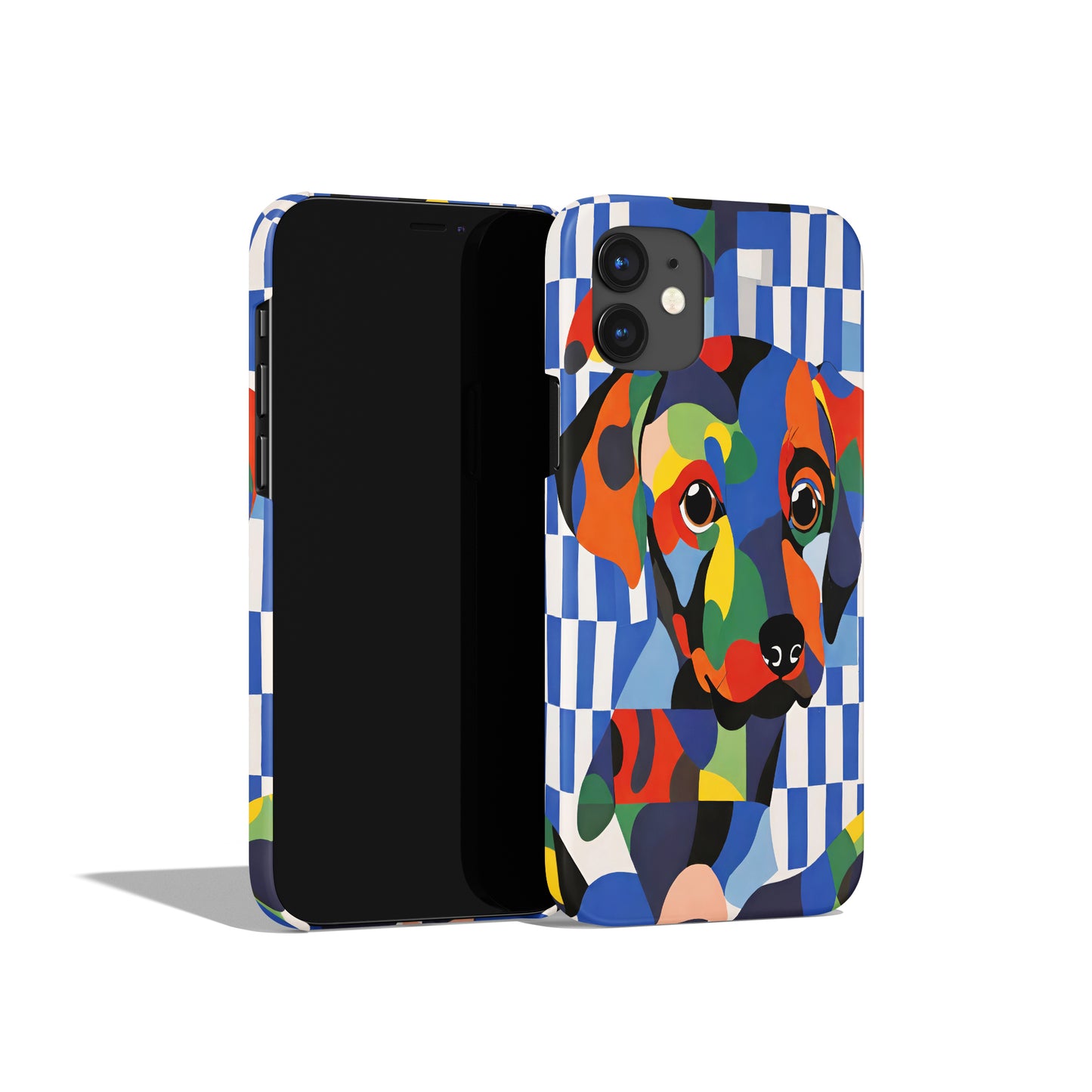 Vibrant Retro Dog Art iPhone Case