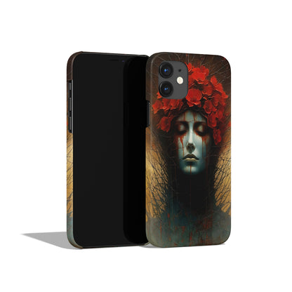 Creepy Red Blooms iPhone Case