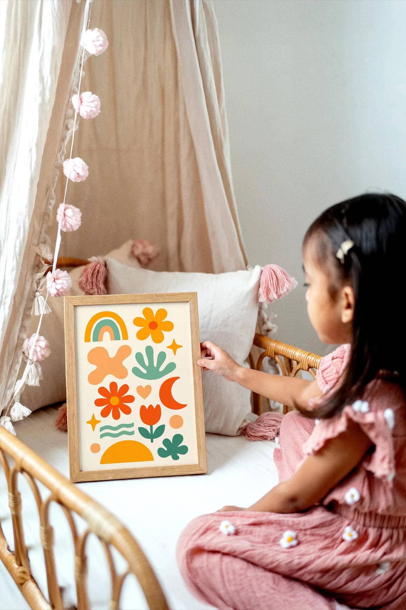 Mid-Century Nursery Art – Abstract Kids Decor