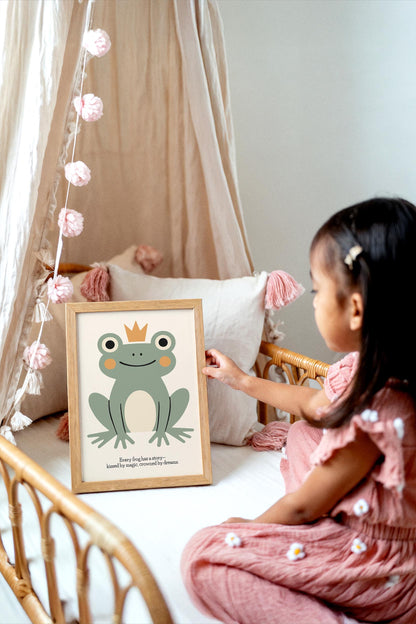 Magical Frog Poster – Kids Room Wall Art