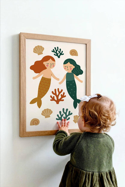 Two Little Mermaids Poster