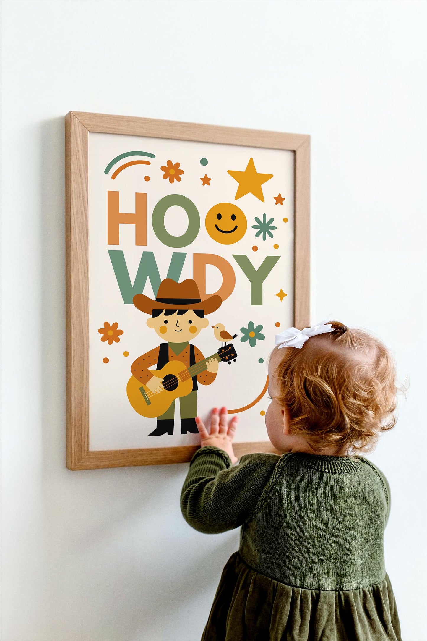 Howdy Cowboy Poster – Western Kids Wall Art