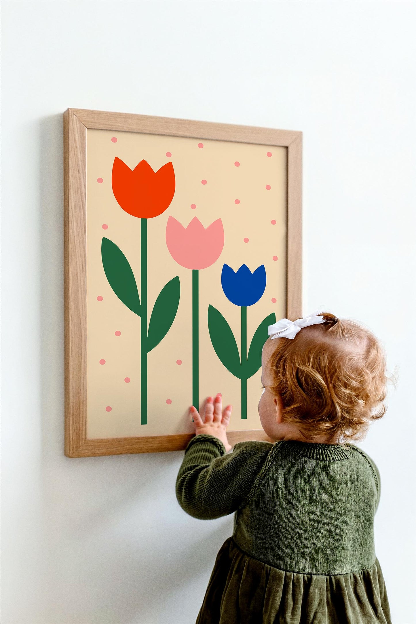 Minimalist Tulips Print - Floral Wall Art