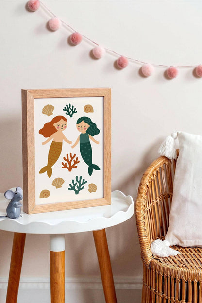 Two Little Mermaids Poster