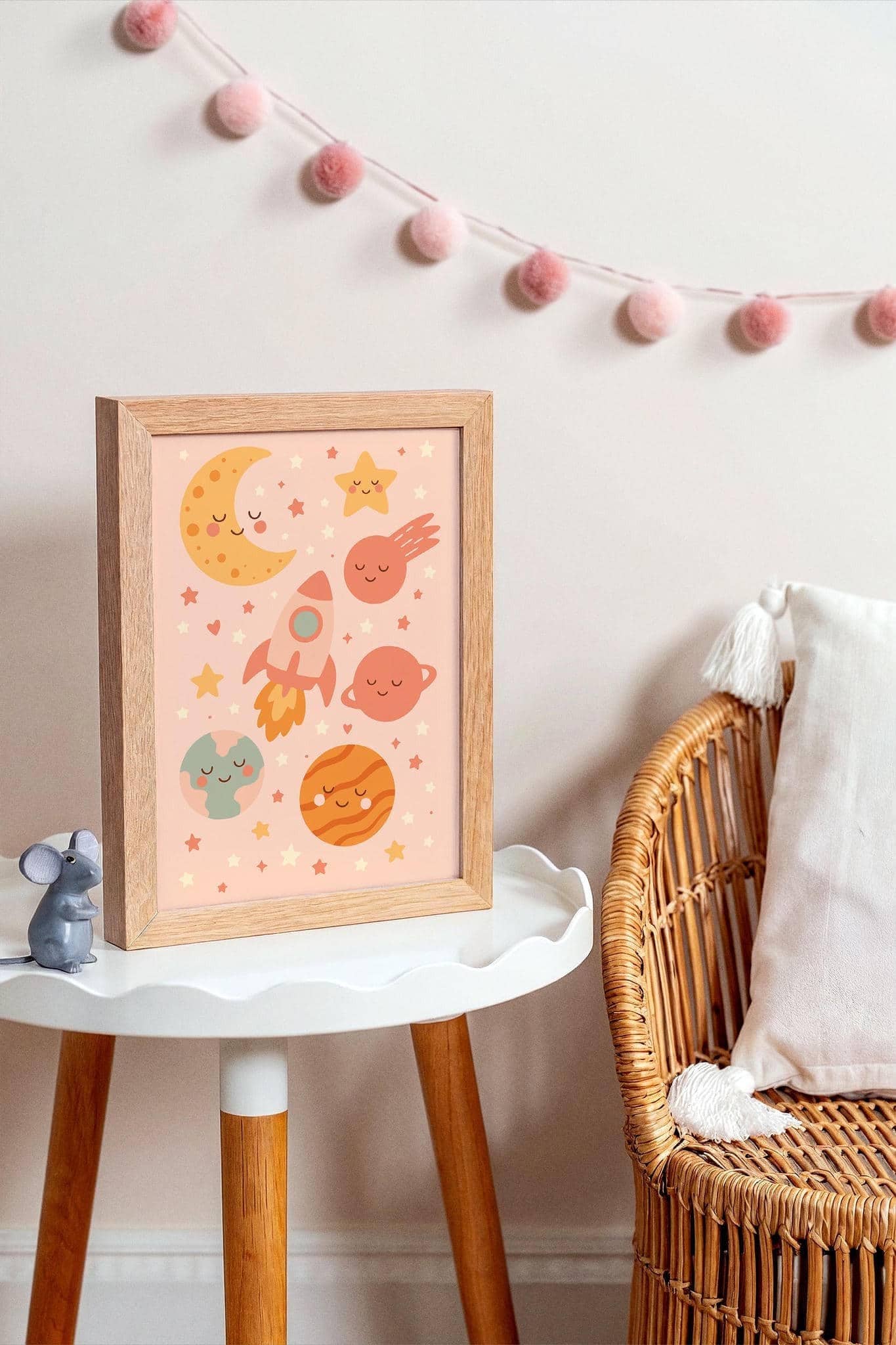 Cute Cosmos Art Print – Space Illustration