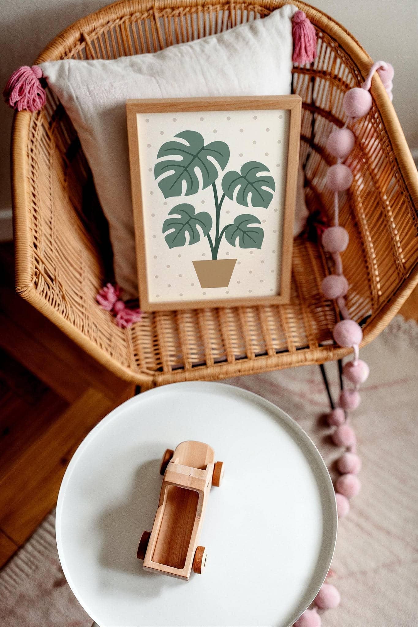 Monstera Plant Poster – Scandinavian Style Wall Art