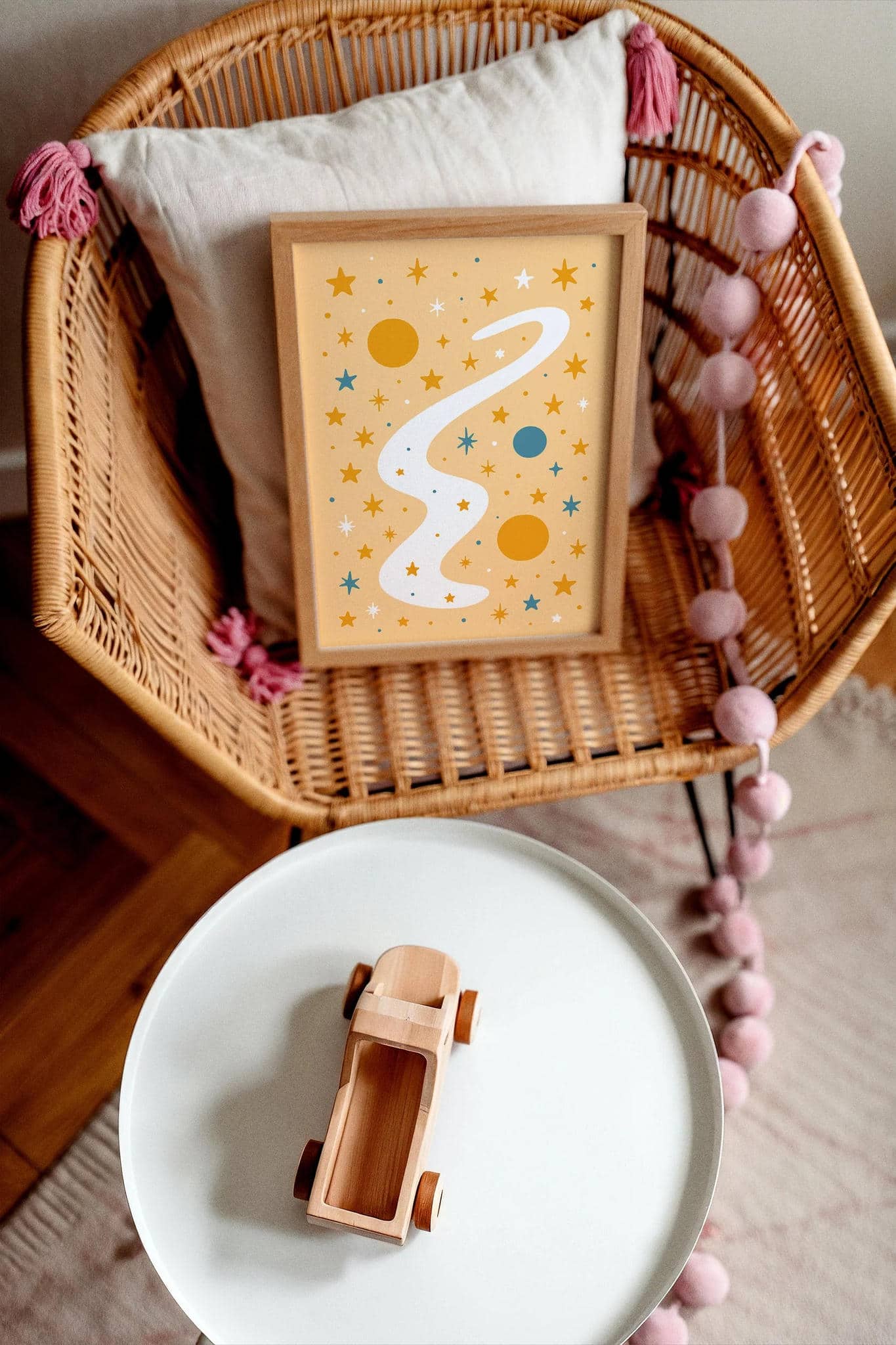 Milky Way Wall Art – Galaxy Night Sky Poster