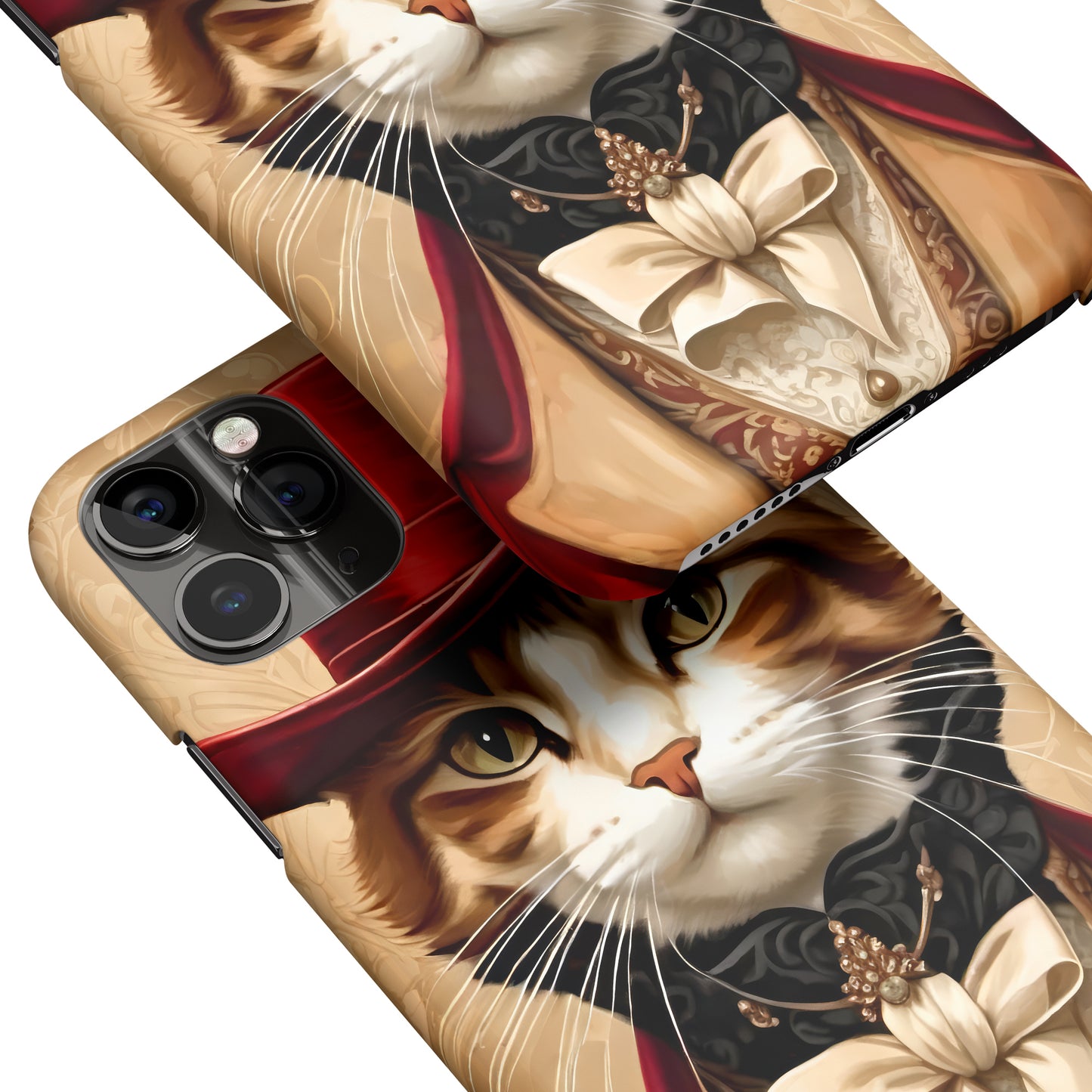 Elegant Victorian Cat iPhone Case