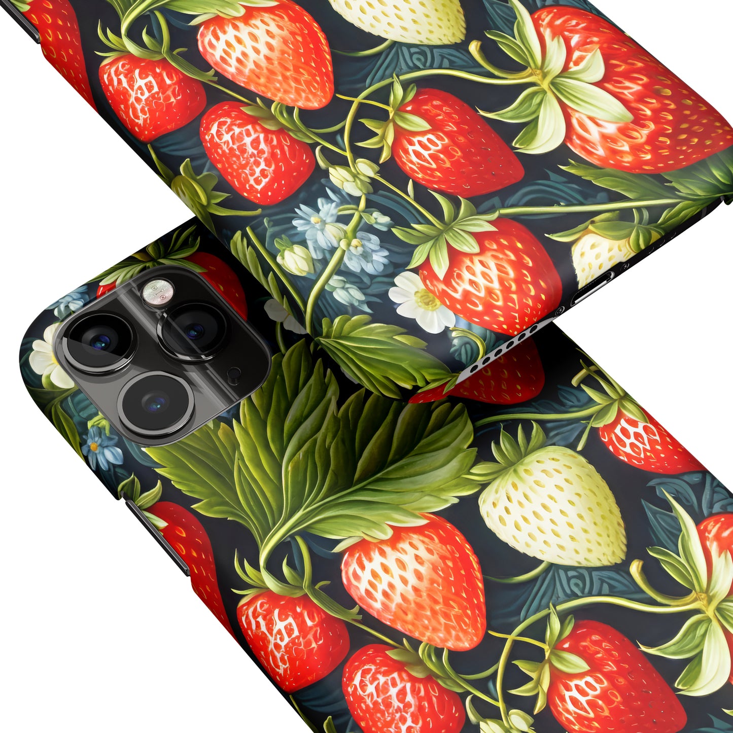 Fraises Pattern iPhone Case