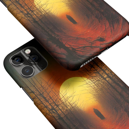 Mystical Sunset Forest iPhone Case