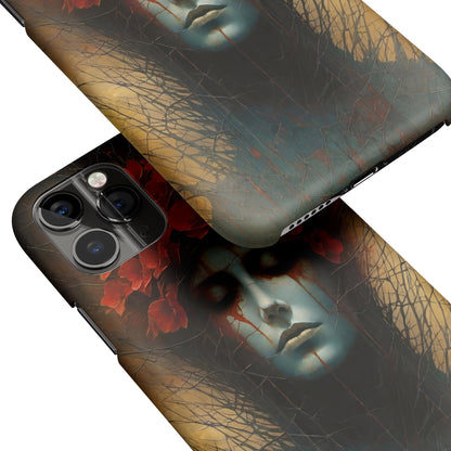 Creepy Red Blooms iPhone Case