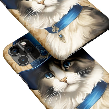 Dressed Up Cat Portrait iPhone Case