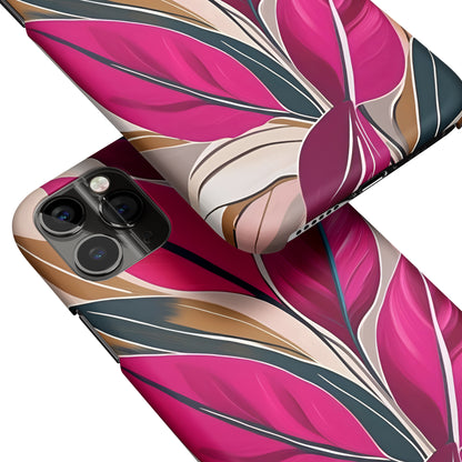 Fuchsia Floral Patterns iPhone Case