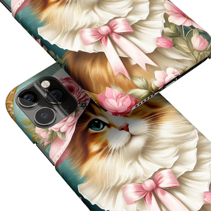 Victorian Cat Portrait iPhone Case