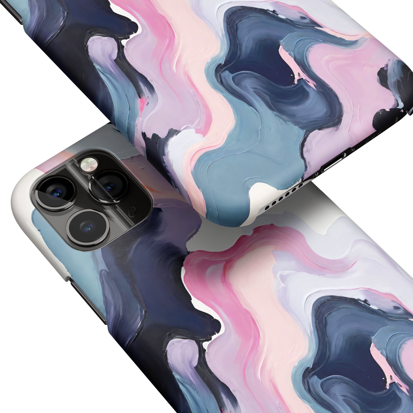 Purple Abstract Painting iPhone Case