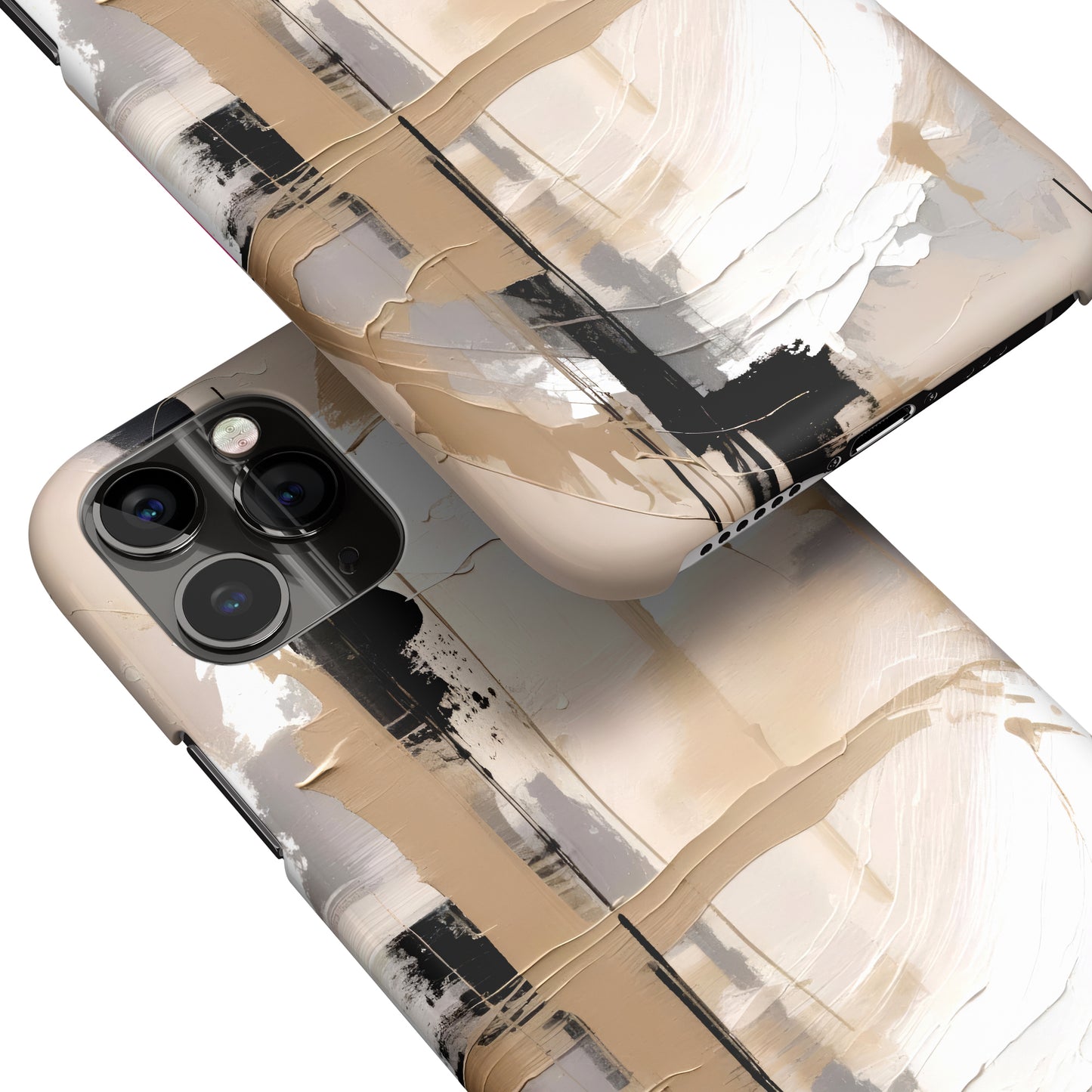 Chromatic Illusions Beige iPhone Case