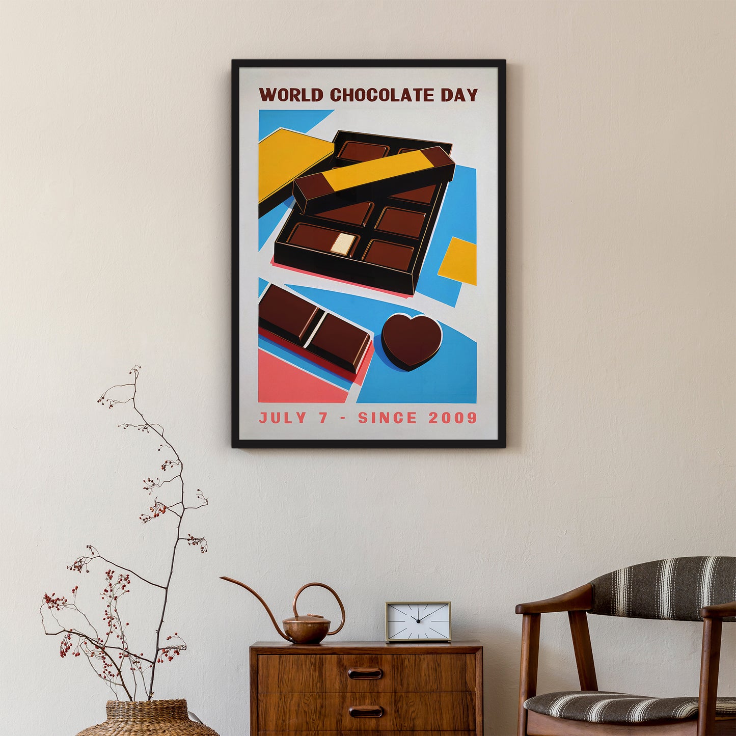 Retro WORLD CHOCOLATE DAY Poster