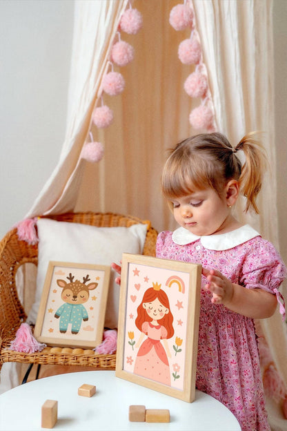 Adorable Redhead Princess Art Print