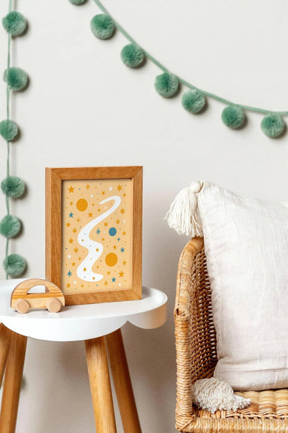 Milky Way Wall Art – Galaxy Night Sky Poster