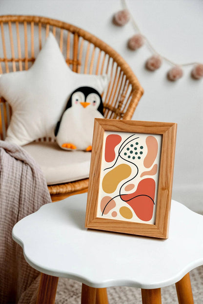 Liquid Shapes Art Print – Playful Abstract Kids Decor