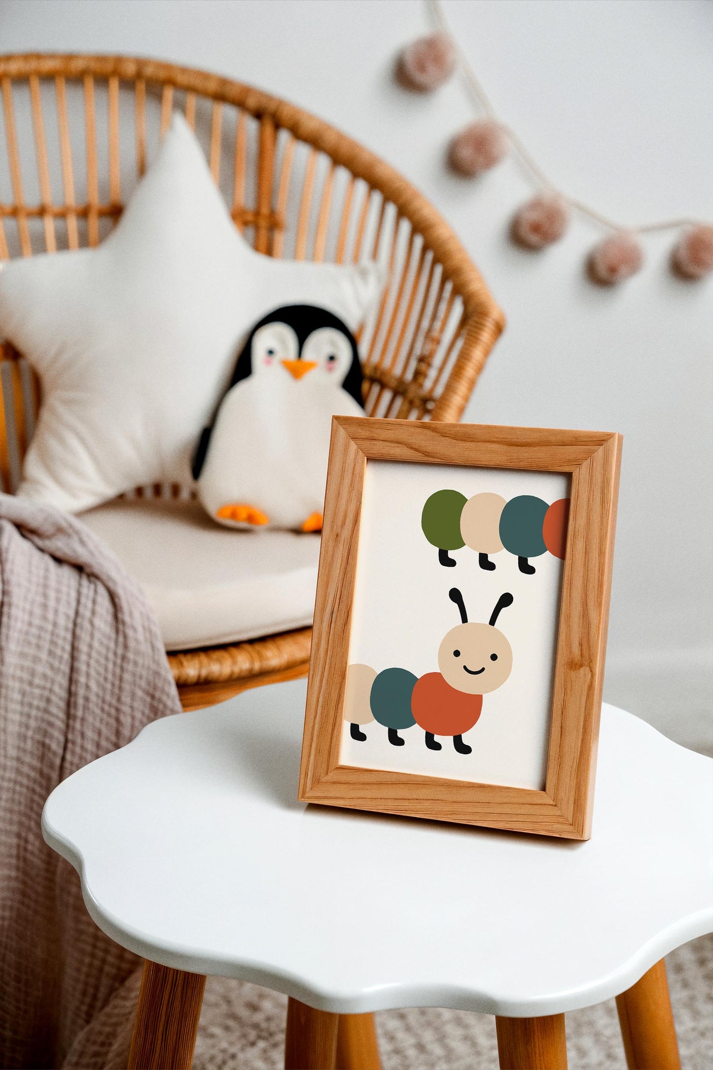 Cute Caterpillar Poster - Nursery Wall Art