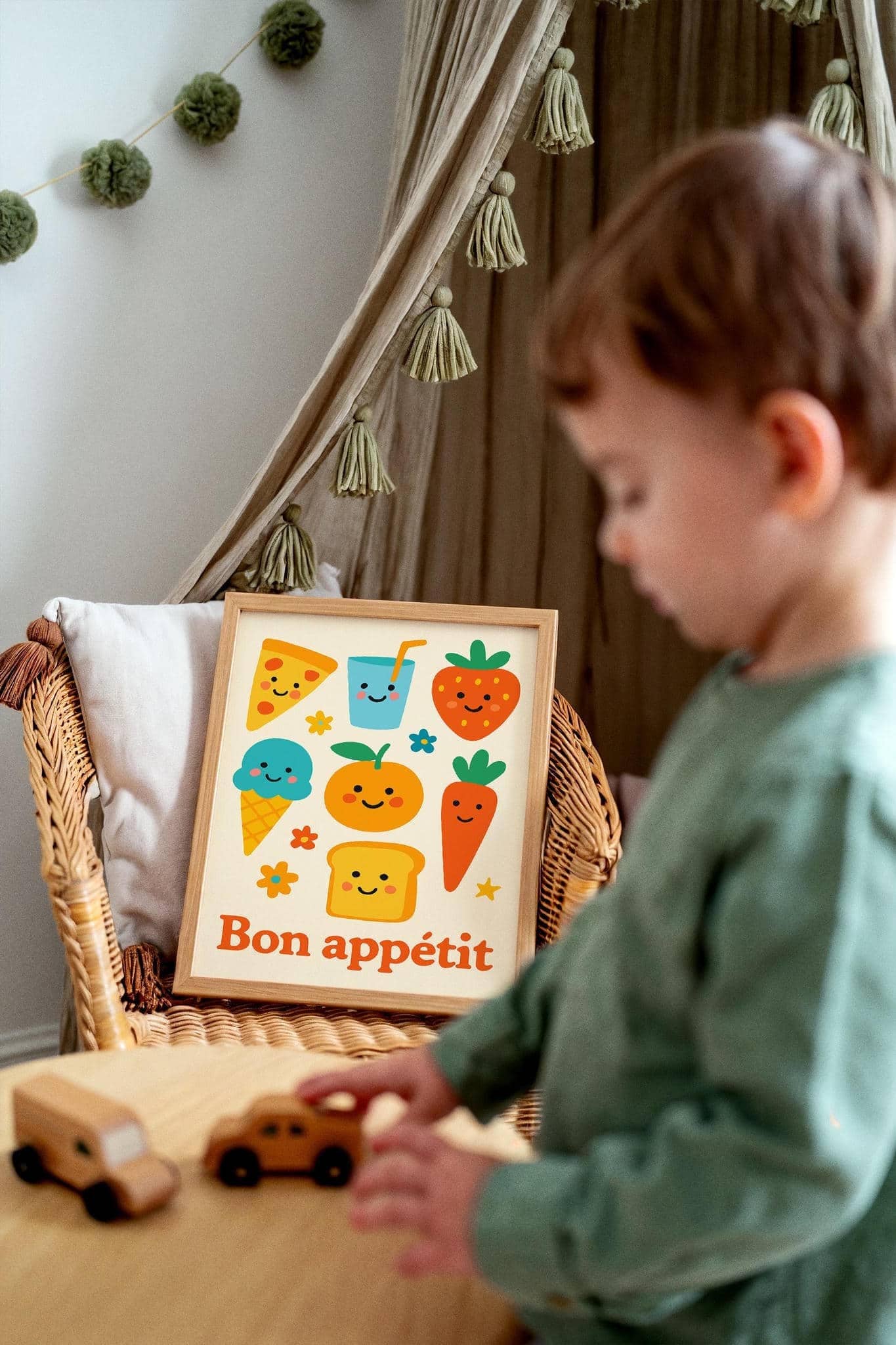 Bon Appetit Poster - Cute Breakfast Art Print