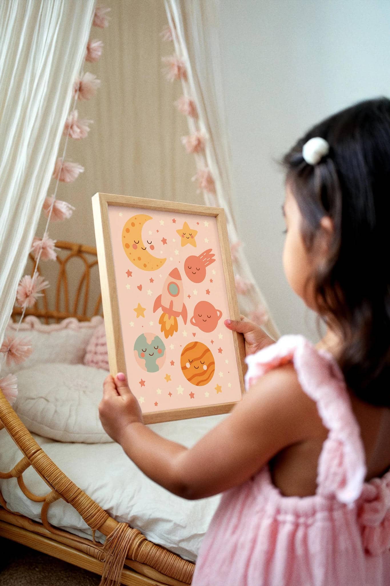 Cute Cosmos Art Print – Space Illustration