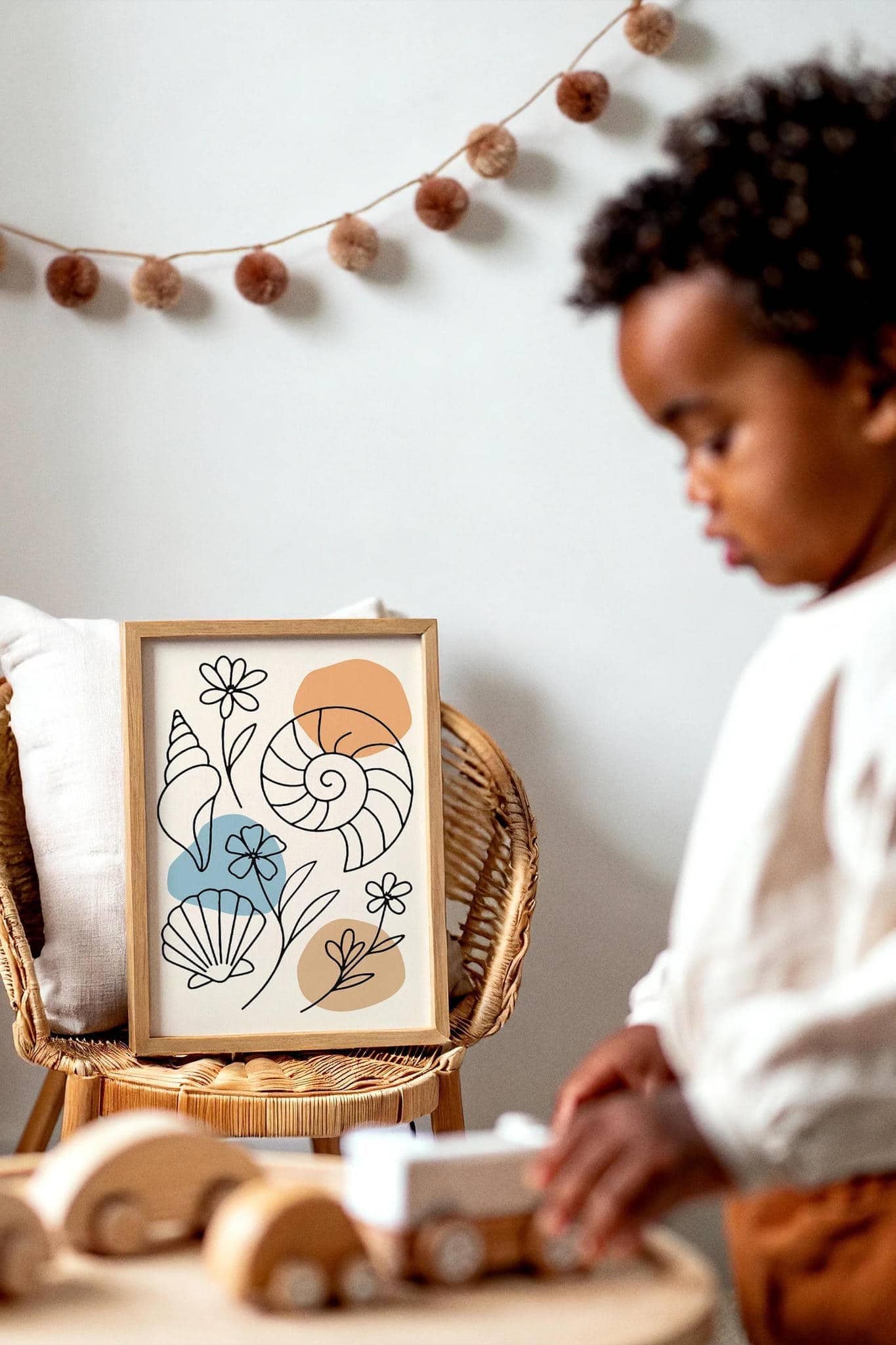 Minimalist Line Art Print – Coastal Wall Art