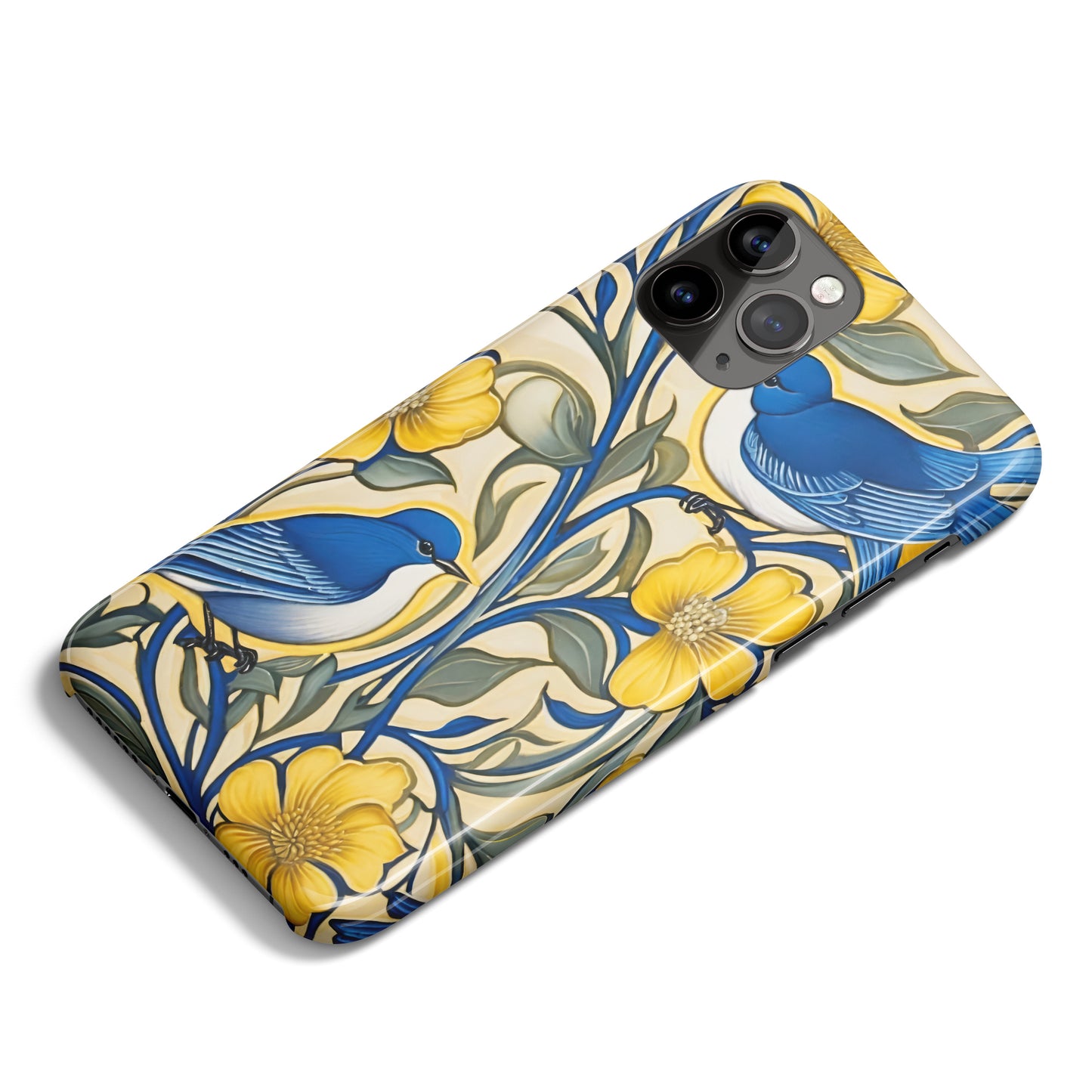 Blue and Yellow Nature iPhone Case