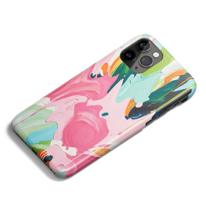 Pink Hues Painting iPhone Case